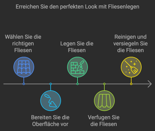 Fliesenlegen plan